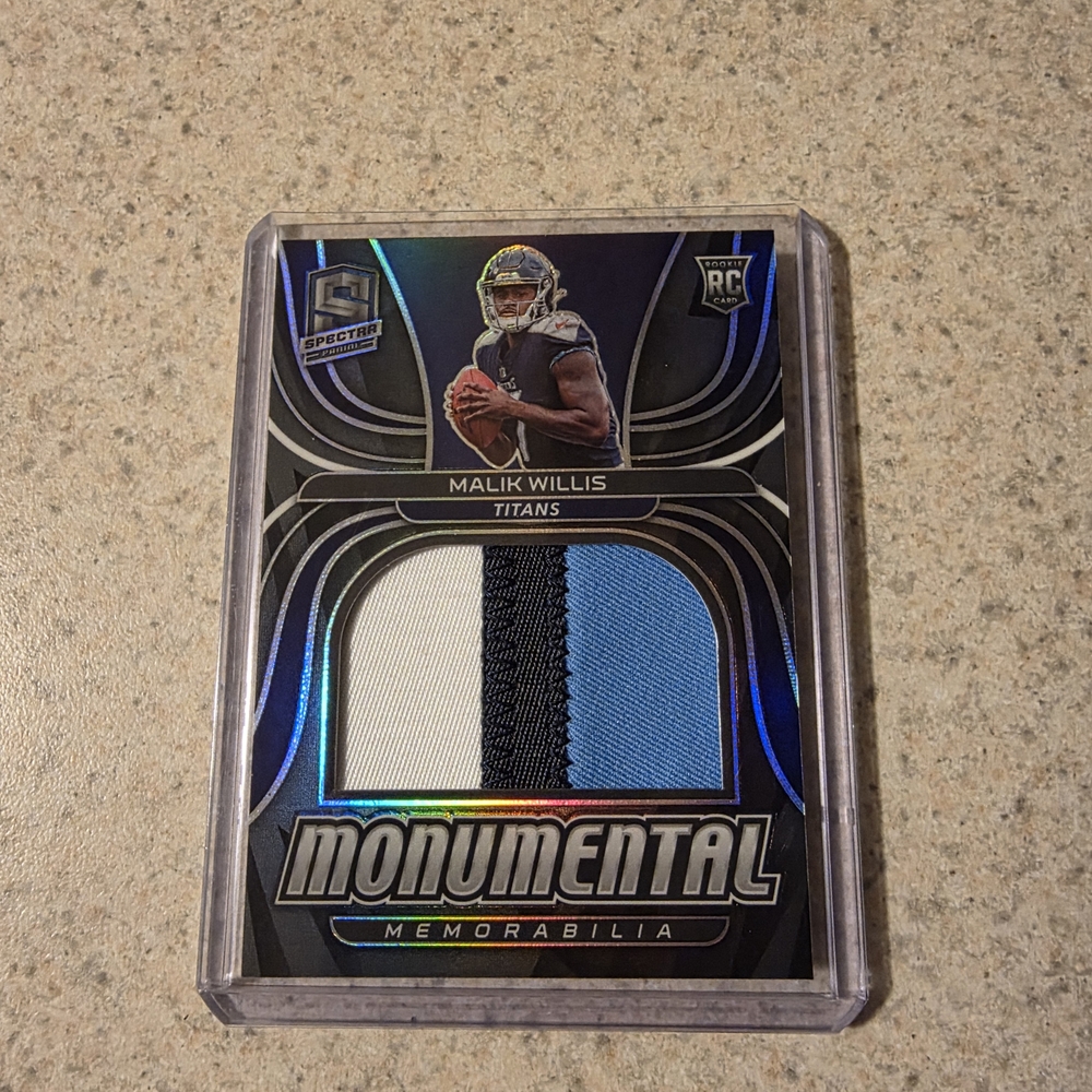 2022 Malik Willis, 3 Color Rookie Patch, /99